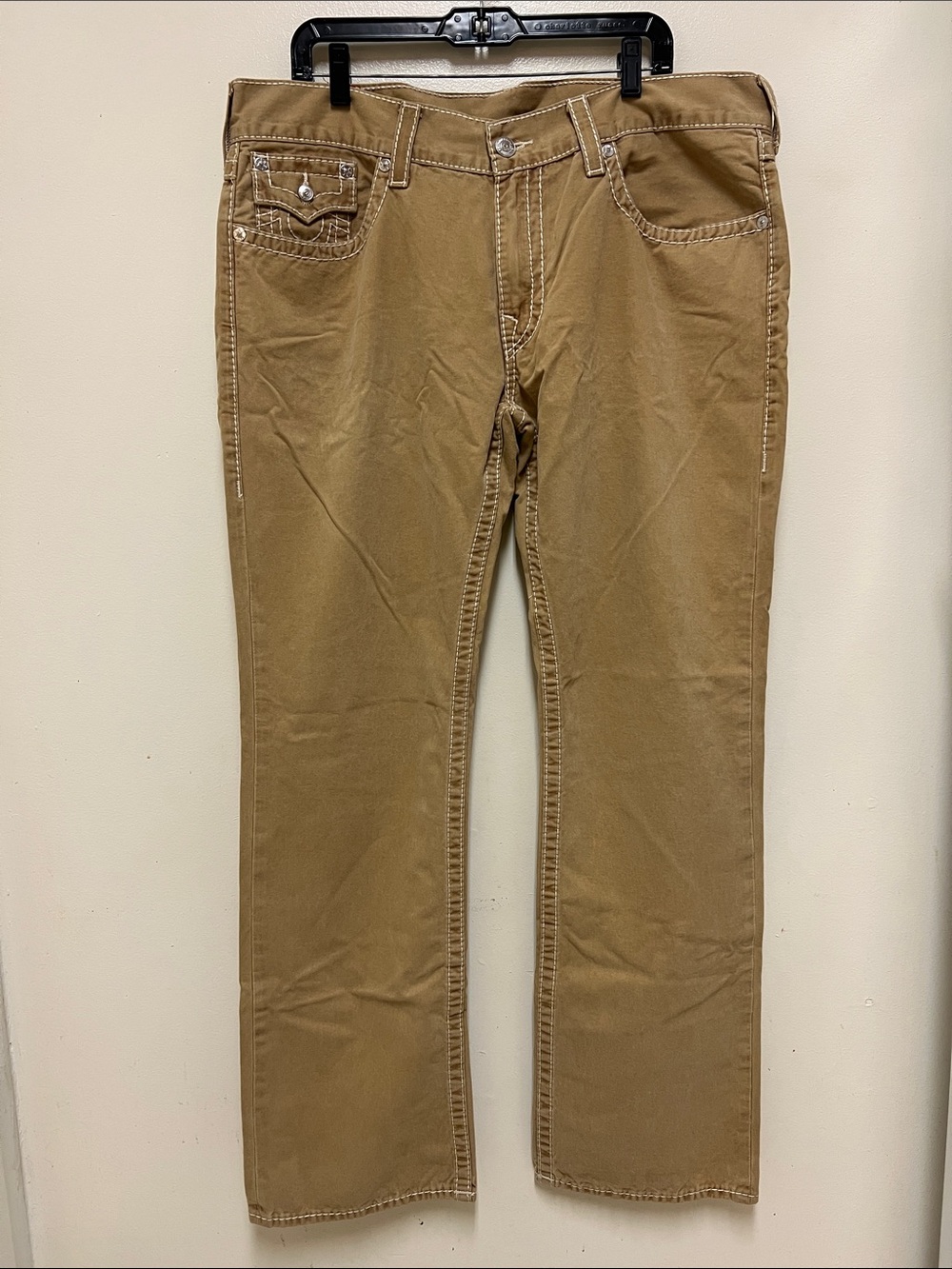 True Religion Men's Straight Khaki Jeans